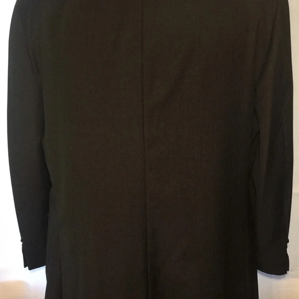 Faconnable Dark Gray Italian‎ Wool Men's Suit Jacket